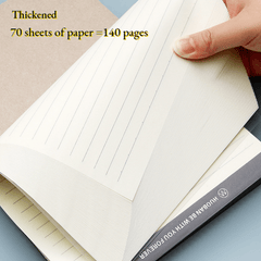 5pcs A5 A6 Upturned PP Paper w/ Plastic Cover Horizontal Vertical Flip Notebook