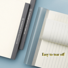 5pcs A5 A6 Upturned PP Paper w/ Plastic Cover Horizontal Vertical Flip Notebook
