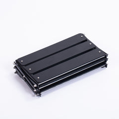 1pc Aluminum Alloy Portable Shelf Foldable Three-layer Shelf Storage