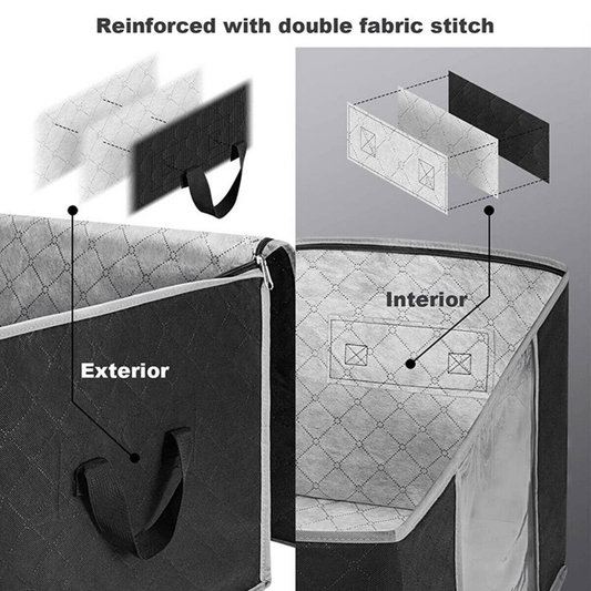 1 2 3pcs Under Bed Storage Bag Zipper Handle Blanket Clothes Storage Bag