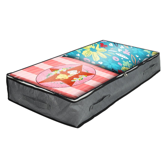 1 2 3pcs Under Bed Storage Bag Zipper Handle Blanket Clothes Storage Bag