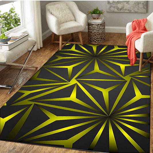 Modern Geometric Area Rug Non Silp Floor Mat