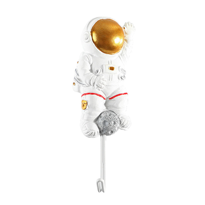 4pcs Astronaut Sticky Hooks Adhesive Hook Coat Hangers Kitchen