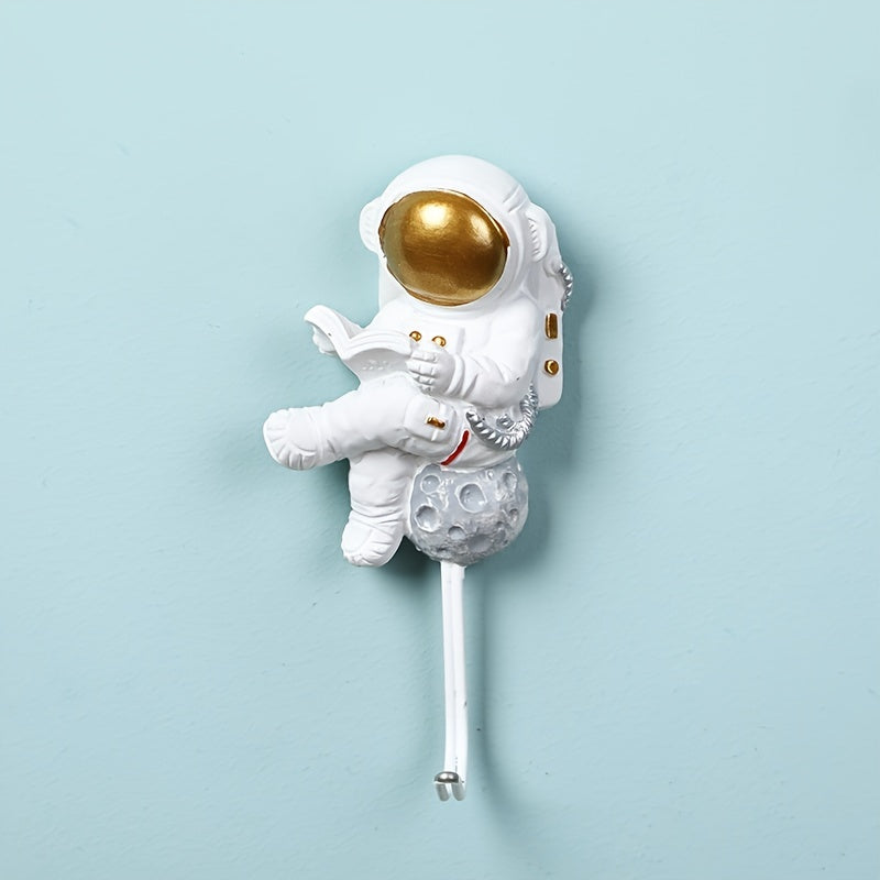 4pcs Astronaut Sticky Hooks Adhesive Hook Coat Hangers Kitchen