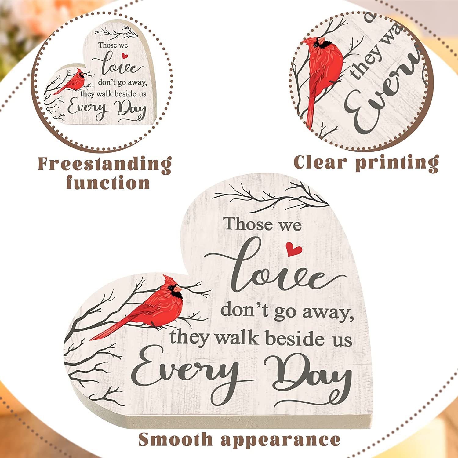 Heart Shaped Wood Pet Memorial Remembrance Plague