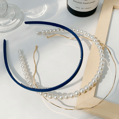 3pcs Faux Pearl Hair Hoop Headwear for Girls