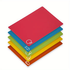 7pcs Flexible Cutting Board Chopping Board BPA Plastic Non-slip Cutting Mat