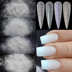 10g 0.1mm Extra Fine Nail Glitter Iridescent Sugar Sand Powder