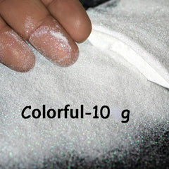 10g 0.1mm Extra Fine Nail Glitter Iridescent Sugar Sand Powder