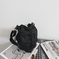Bucket Bag Drawstring Crossbody Bag Couple Shoulder Bag For Travel Work