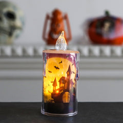 Halloween LED Decoration Candle Lights Ghost Props Crystal Night Lights