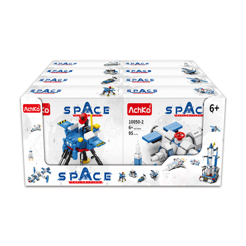 Building Blocks 2 Into 8 In 1 Rocket Launch Base Toy