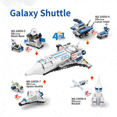 Building Blocks 2 Into 8 In 1 Rocket Launch Base Toy