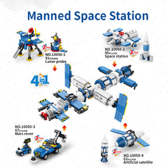Building Blocks 2 Into 8 In 1 Rocket Launch Base Toy
