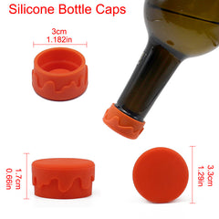 Silicone Bottle Stopper for Wine and Beer Bottle Cap Sealing