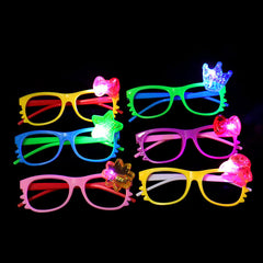 2pcs Kids Bowknot Glasses Frame Retro Party Supplies
