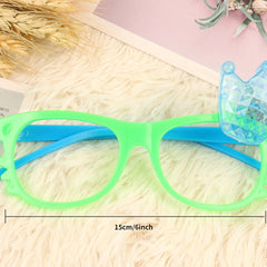 2pcs Kids Bowknot Glasses Frame Retro Party Supplies