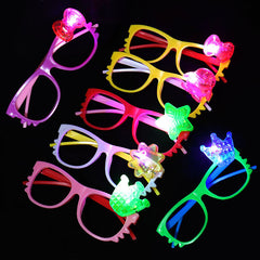 2pcs Kids Bowknot Glasses Frame Retro Party Supplies
