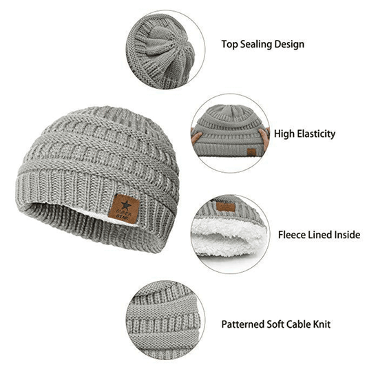 Winter Windproof Children's Round Hat for Cycling