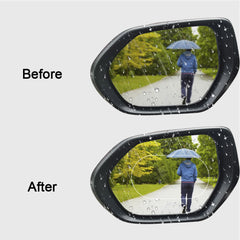 2pcs Car Truck Rearview Mirror Rainproof Film Anti Fog Anti reflective Clear Wat