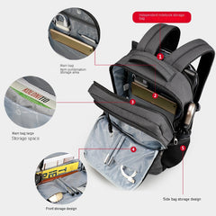 Men's Anti-theft Backpack USB Charging Large Capacity Waterproof Travel Schoolba