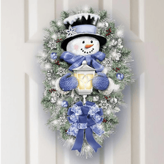 Christmas Decoration Sticker Snowman Wreath Window Door Wall Party Decor