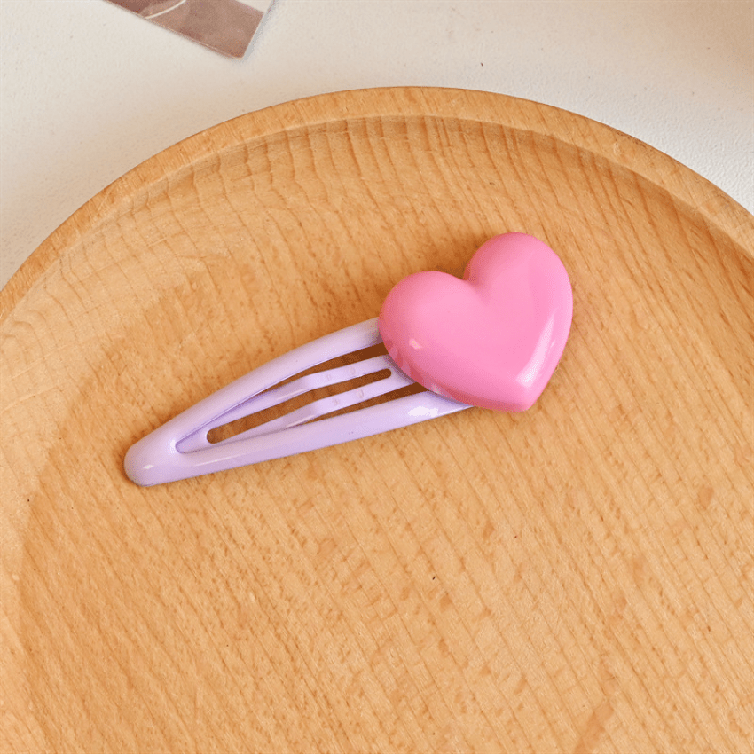 5pcs Sweet Heart Love Hair Clip for Girls