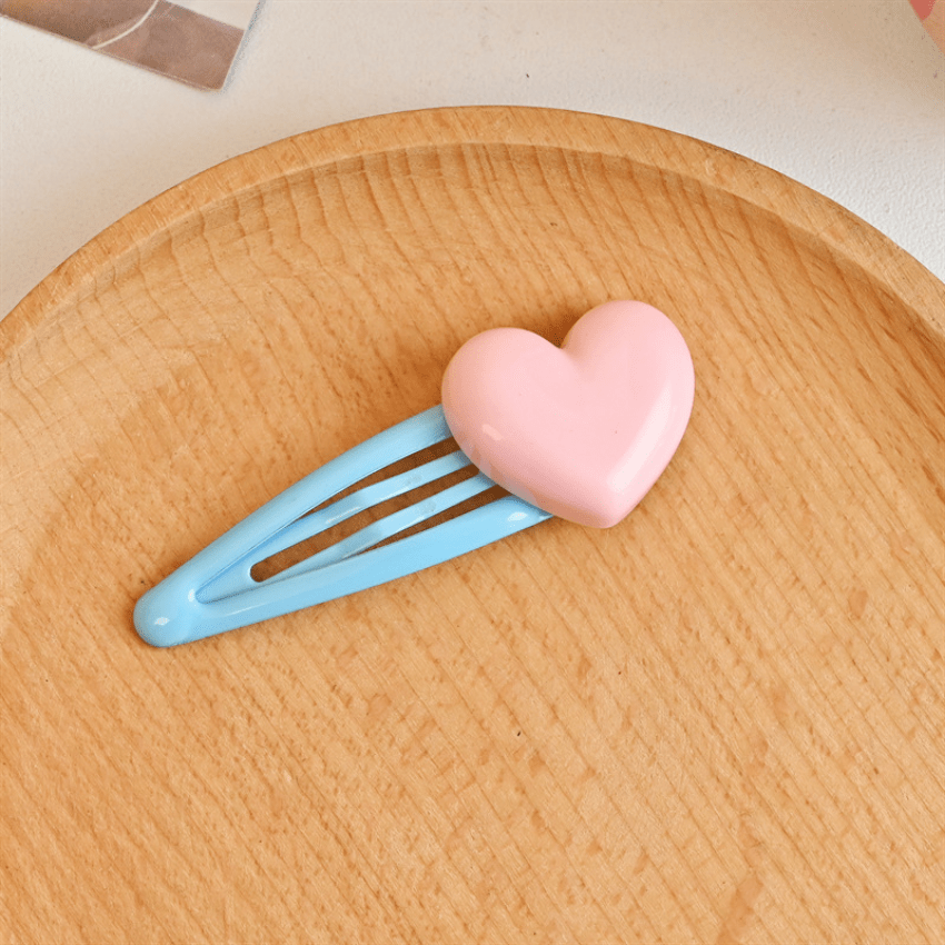 5pcs Sweet Heart Love Hair Clip for Girls