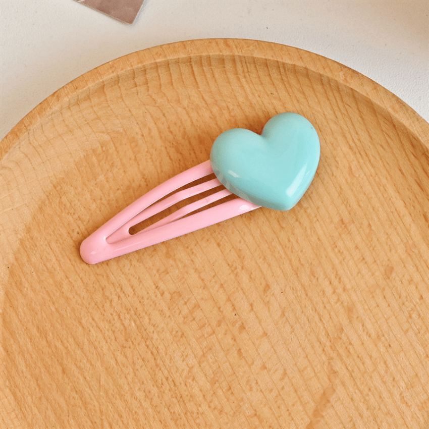 5pcs Sweet Heart Love Hair Clip for Girls