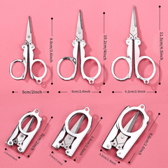 Portable Stainless Steel Folding Scissors for Travel Fishing