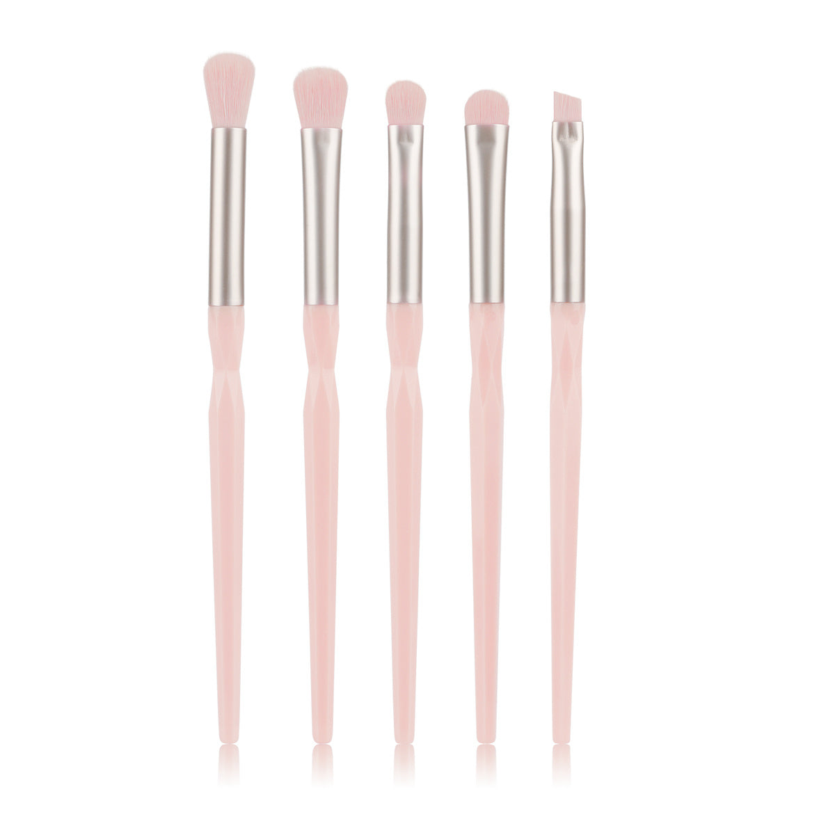 5pcs Eye Makeup Brushes Non Slip Handle Eyeshadow Eyeliner Eyebrow Blending