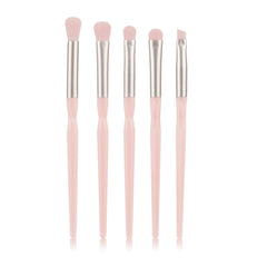 5pcs Eye Makeup Brushes Non Slip Handle Eyeshadow Eyeliner Eyebrow Blending