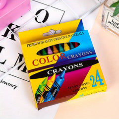 Student Painting & Doodling Washable Colored Crayons Set