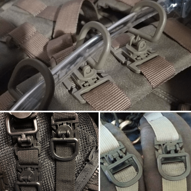 Plastic 360 Rotatable D Ring Clips for Outdoor Backpacks