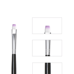 3PCS Nail Art Brush Set Drawing Pen Short Thick Lines Flat Head Phototherapy