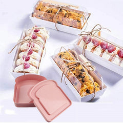 Silicone Sandwich Storage Box Reusable Microwave Lunch Box