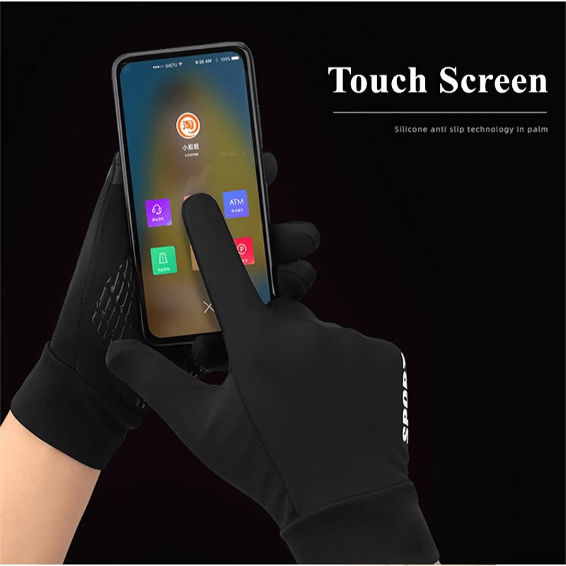 3-Finger Cycling Gloves Shock Absorbing Unisex MTB Bike Breathable Touchscreen