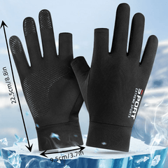 3-Finger Cycling Gloves Shock Absorbing Unisex MTB Bike Breathable Touchscreen
