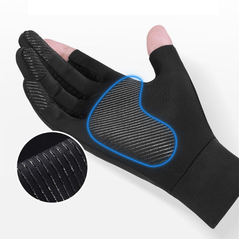 3-Finger Cycling Gloves Shock Absorbing Unisex MTB Bike Breathable Touchscreen