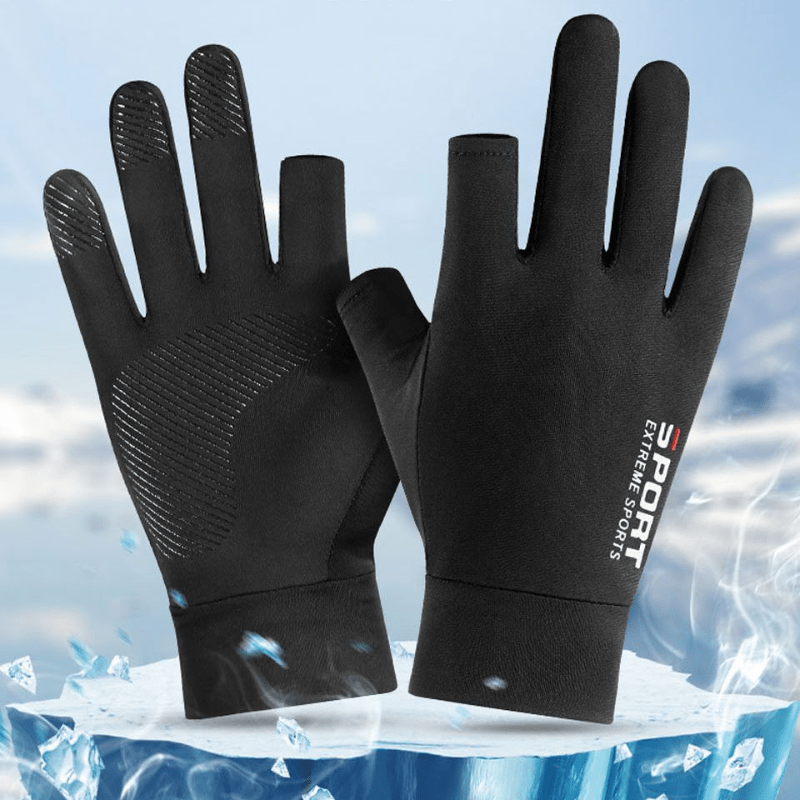 3-Finger Cycling Gloves Shock Absorbing Unisex MTB Bike Breathable Touchscreen