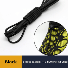 Elastic No Tie Shoelaces Lock Lazy Laces Quick Rubber Shoestrings