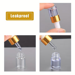 10pcs Mini Essential Oils Sample Dropper Bottles For Traveling Perfume Cosmetic
