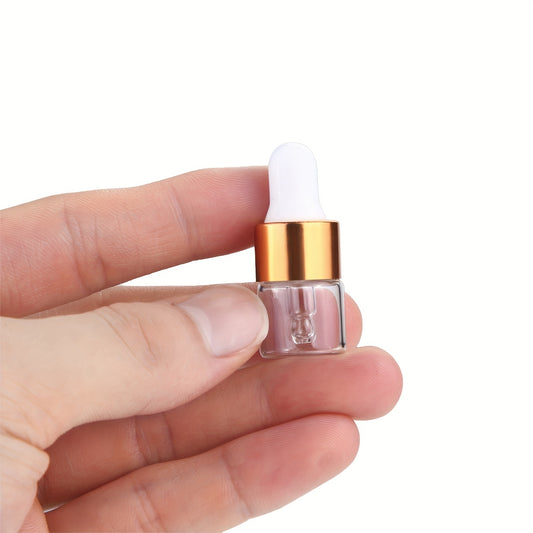 10pcs Mini Essential Oils Sample Dropper Bottles For Traveling Perfume Cosmetic