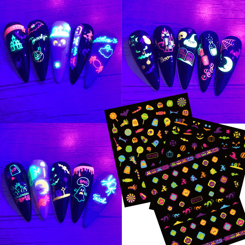 Self Adhesive Cartoon Halloween Nail Art Stickers