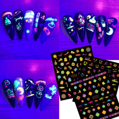Self Adhesive Cartoon Halloween Nail Art Stickers