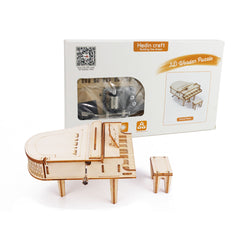 3D Handicraft Piano Music Box DIY Building Blocks