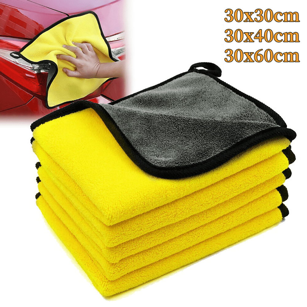 1Pc Microfiber Cleaning Towel for Car Body Washing Double Layer Cleaning Rags