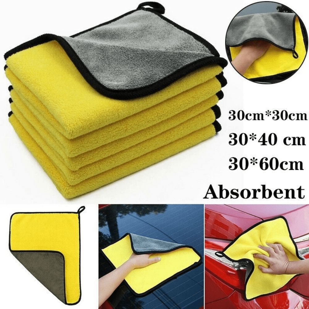 1Pc Microfiber Cleaning Towel for Car Body Washing Double Layer Cleaning Rags