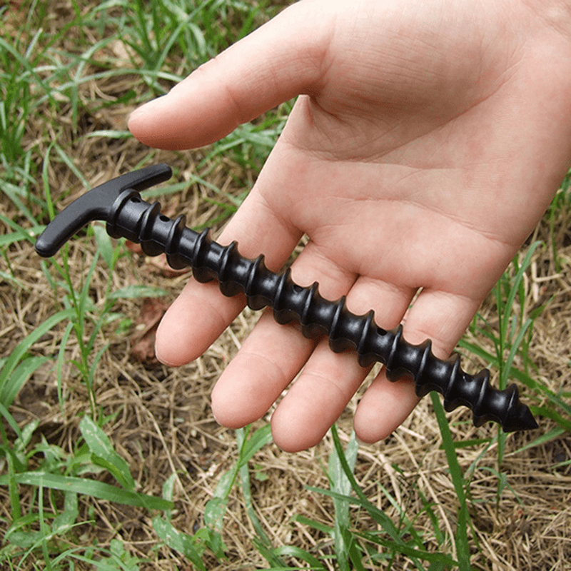 8pcs Tent Pegs Rope Combo Outdoor Camping Tent Rope Organizer Backpack Binding