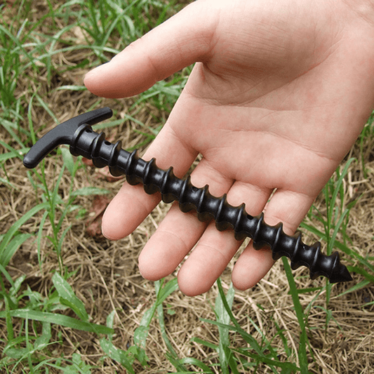 8pcs Tent Pegs Rope Combo Outdoor Camping Tent Rope Organizer Backpack Binding